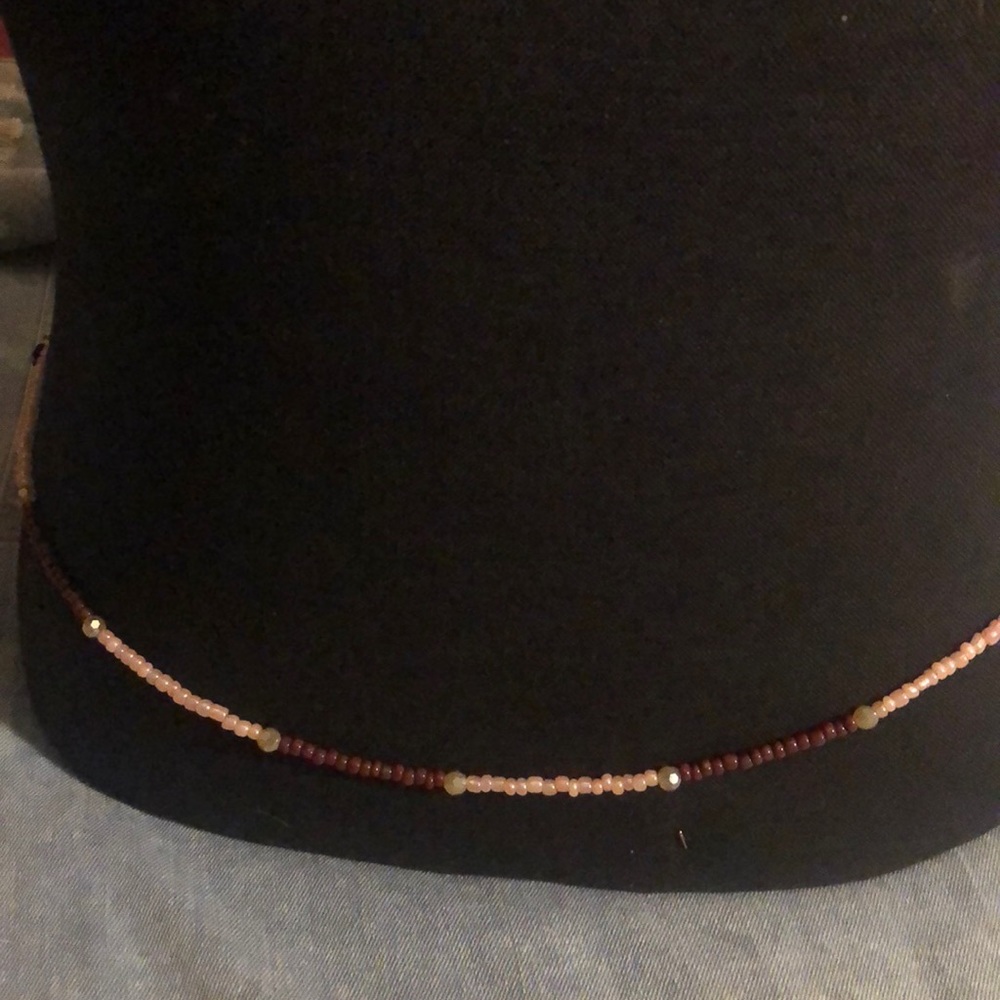 Brown and peach belly Bracelet